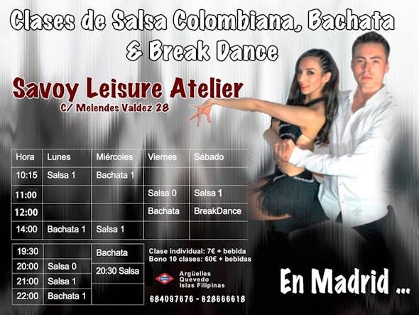Salsa Caleña and Dominican Bachata classes