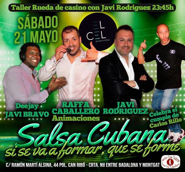 Fiesta Salsa Cubana el sábado en El Cel Badalona