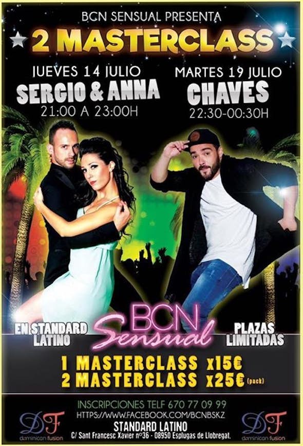 2 MASTER CLASS con Sergio & Anna y Luis Chaves