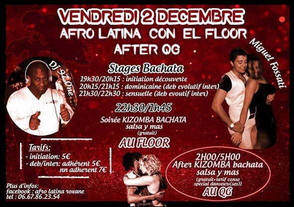Afro Latina con el Floor y after QG