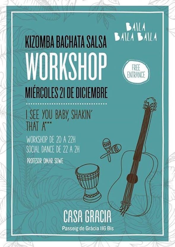 Kizomba, Bachata, Salsa Workshop 4Free in Barcelona