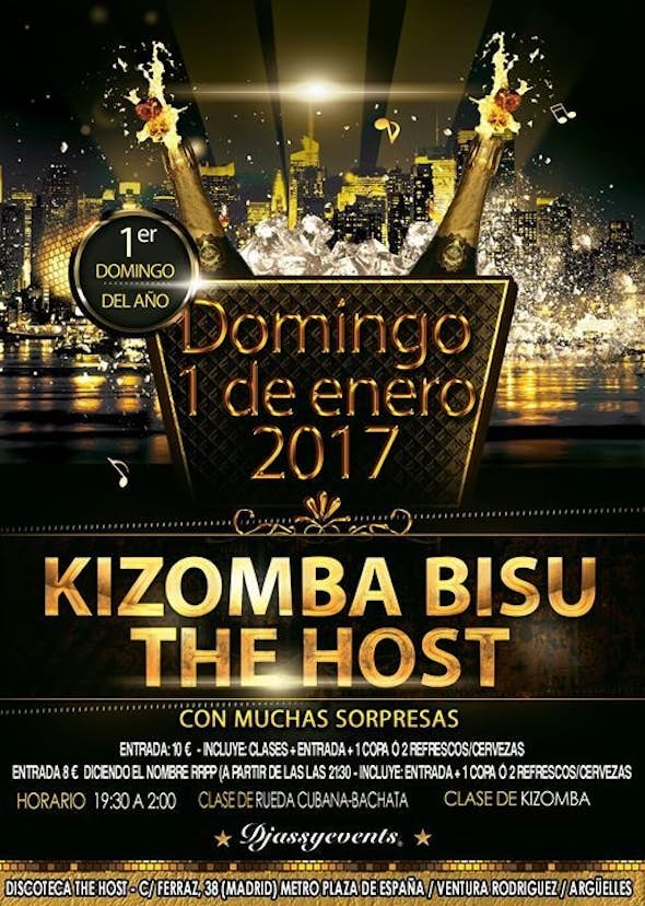 New Year Party in The Host Kizomba Bisú