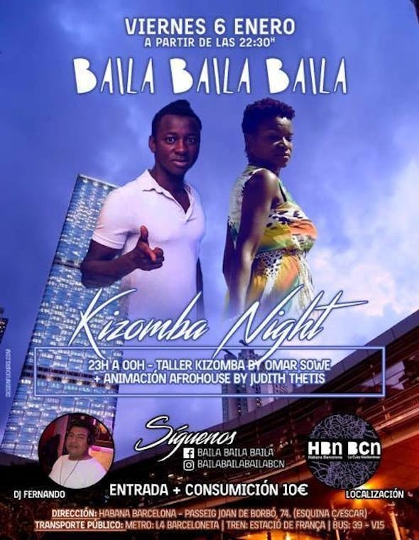 Kizomba Night Barcelona 6/01/2017