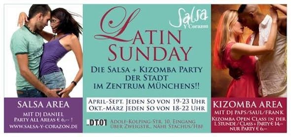 Latin Sunday - Salsa, Bachata Area + Kizomba Area mit DJ Saul