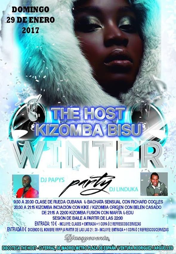 ★The Host Kizomba Bisú★ Winter Party★ Sunday 29/01/2017★