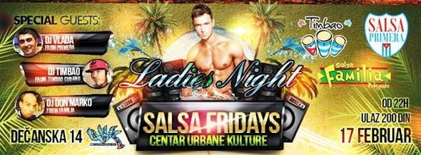 SALSA Fridays Ladies Night - 17.Februar - Centar Urbane Kulture