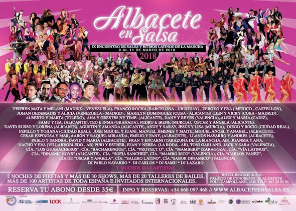 Albacete en Salsa 2018 - Encuentro Internacional de Salsa y Ritmos Latinos (9th Edition)