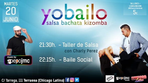 20 JUNIO - Taller de Salsa + Baile Social
