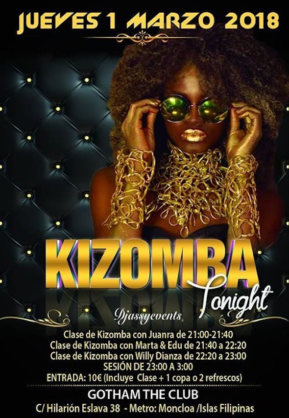 Kizomba Tonight - Jueves 1 de Marzo en Gotham The Club