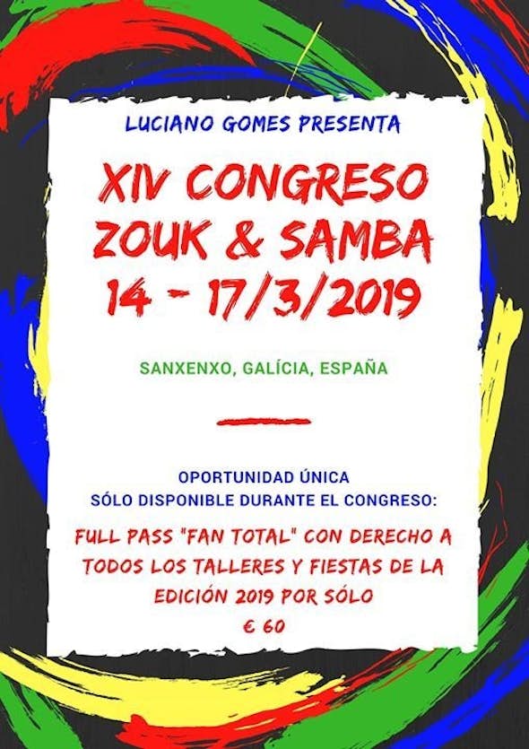 Congreso de Zouk y Samba en Galícia 2019 (14ª Edición)