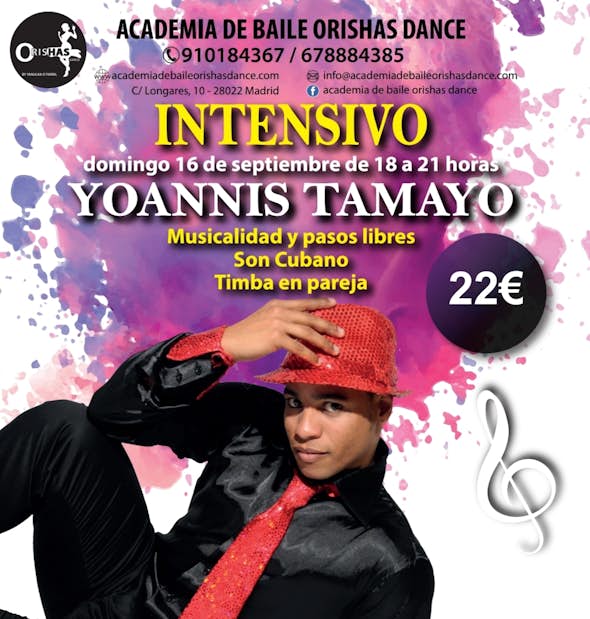 Intensivo con Yoannis Tamayo en Orishas Dance Madrid