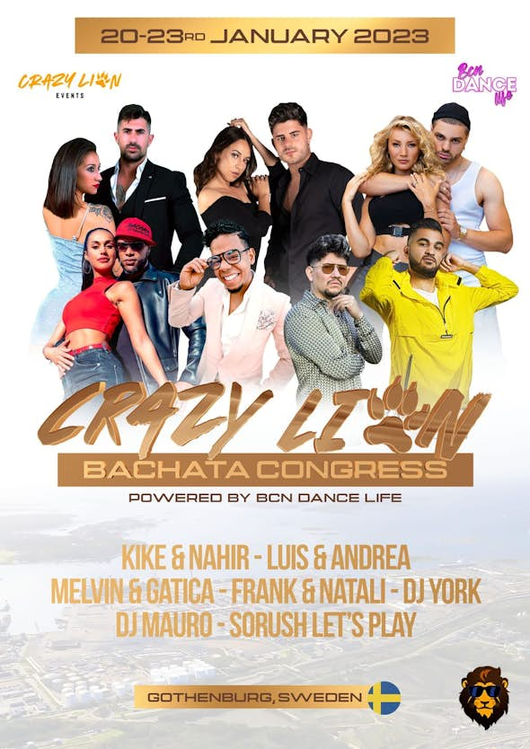 Crazy Lion Bachata Congress January 2023 - Gothenburg (Sweden) - go&dance