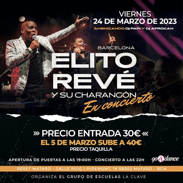 Elito Revé y su charangón in concert March 24th 2023 go&dance