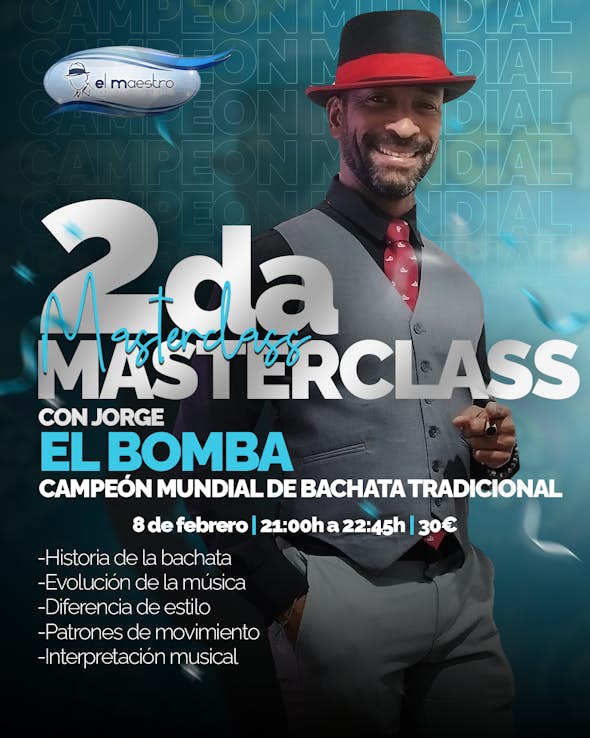 2ª Master Class Bachata Tradicional en Barcelona - 8 Febrero 2023