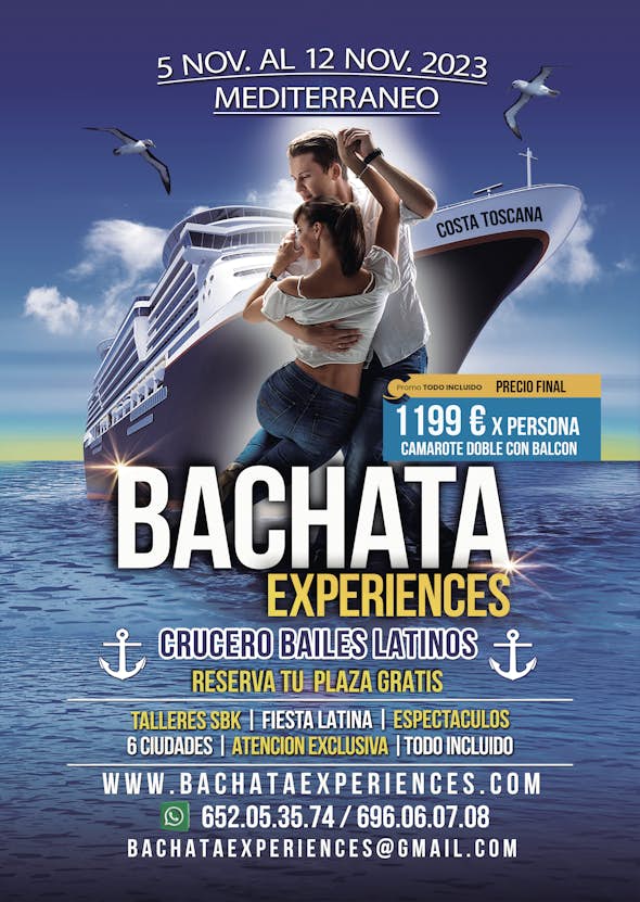 Bachata Experiences Cruise "Mediterráneo" - November 2023