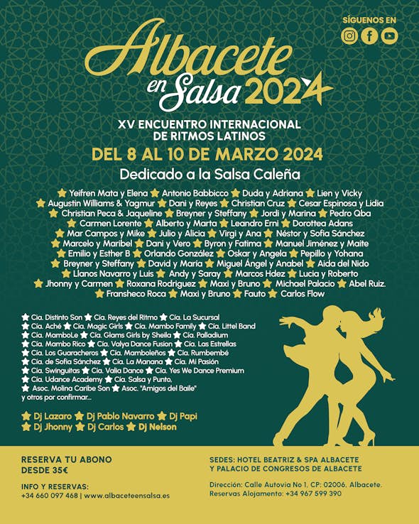XV Encuentro Internacional de Ritmos Latinos "ALBACETE EN SALSA 2024"