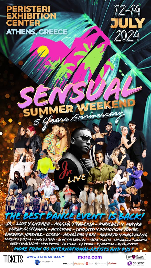 Sensual Summer Weekend & Jr. Live in Athens 12-14 July 2024