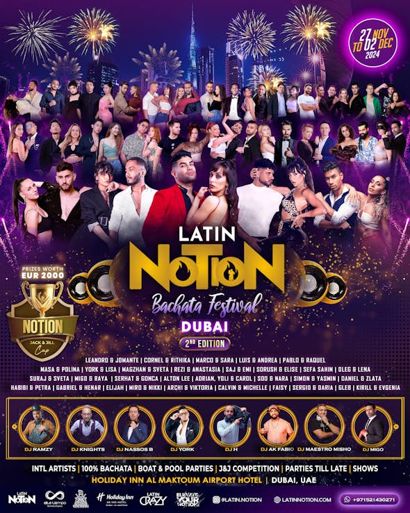 Latin Notion Bachata Festival 2024 - Dubai