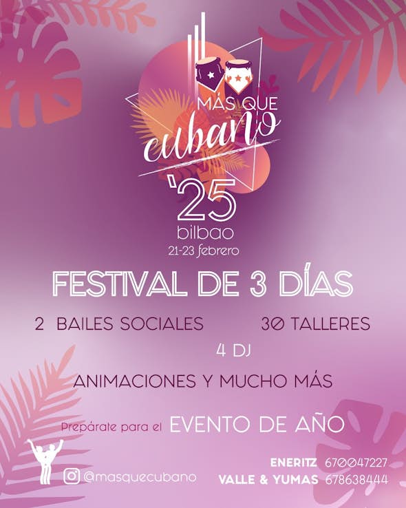 Más que Cubano Festival BILBAO 2025 (3ª Edición)