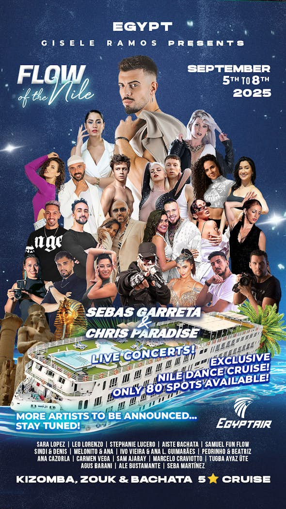 Flow of the Nile 2025 | Crucero 5⭐ Bachata, Kizomba & Zouk 