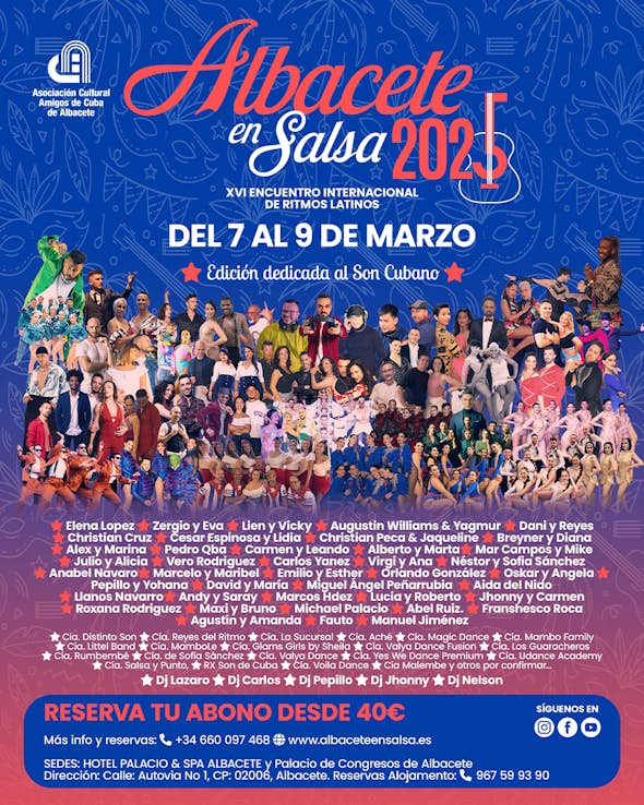 XVI Encuentro Internacional de Ritmos Latinos "ALBACETE EN SALSA 2025"