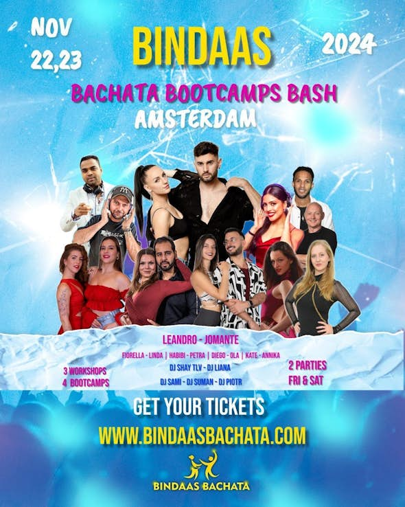 𝑩𝑰𝑵𝑫𝑨𝑨𝑺 Bachata Bootcamps Bash