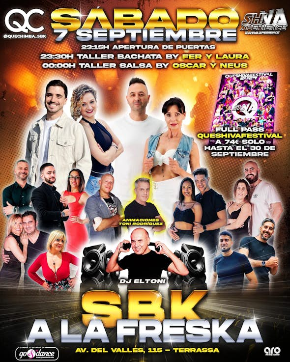 💃🏻🕺🏻 SÁBADO 7 DE SEPTIEMBRE 💃🏻🕺🏻 SBK A LA FRESKA 💃🏻🕺🏻