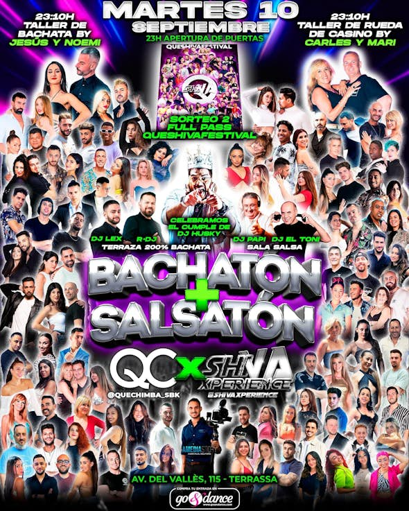 💥💥 BACHATÓN ➕SALSATÓN 💥💥 MARTES 10S 💥💥 QUECHIMBA ❌ SHIVA 💥💥