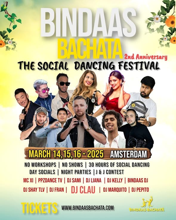 BINDAAS Bachata Sensual Social Dancing Festival in Amsterdam