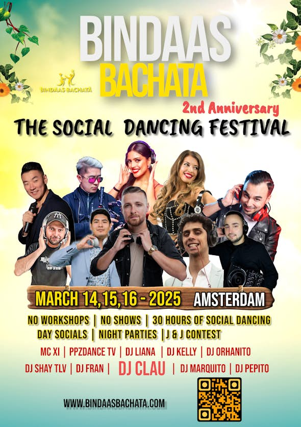 𝑩𝑰𝑵𝑫𝑨𝑨𝑺 𝑩𝒂𝒄𝒉𝒂𝒕𝒂 𝑺𝒆𝒏𝒔𝒖𝒂𝒍 Social Dancing Festival in Amsterdam