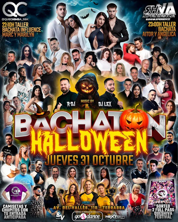 🎃🎃 BACHATÓN HALLOWEEN 🎃🎃 JUEVES 31 DE OCTUBRE 🎃🎃 QC x SHIVA 🎃🎃