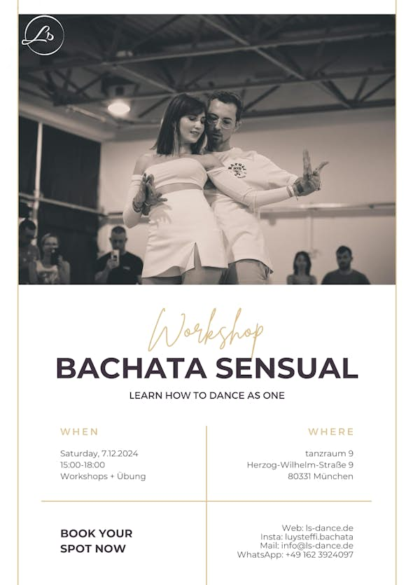 Bachata Sensual Workshop December - Learn how to Dance as One