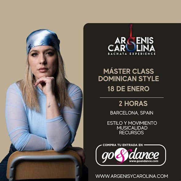 MÁSTER CLASS CAROLINA MORENO DOMINICAN STYLE 2 HORAS