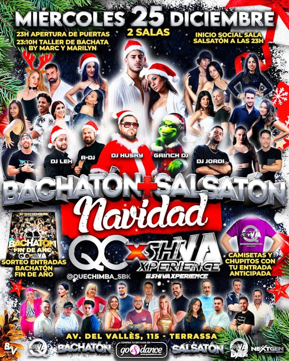 🎅🎅 BACHATÓN ➕ SALSATÓN NAVIDAD 🎅🎅 2 SALAS QC x SHIVA 🎅🎅